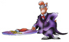 Cartoon: butler (small) by HSB-Cartoon tagged butler,waiter,cook,meal,service,houseservice,waitress,grandpa,opa,kellner,diener,lakaie,hausdiener,hausangestellter,schlossdiener,adel,adelige