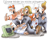 Cartoon: DEFI (small) by HSB-Cartoon tagged defi,defibrilator,herzinfarkt,erste,hilfe,sanitäter,herzstillstand,schlaganfall,herzschrittmacher,aed,wiederbelebung,herzmassage,beamtmung,herzdruckmassage,herzkrank,jhlw,herz,lungen,soforthilfe,arzt,krankenhaus,notfall,herztod