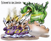Cartoon: FDP Wähler (small) by HSB-Cartoon tagged fdp,partei,parteien,wahl,wähler,wahldesaster,politik,politiker,drache,wahlgang,minister,ritter,airbrush