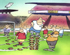 Cartoon: Fußballschuhe (small) by HSB-Cartoon tagged fussball,soccer,stadion,spierl,stürmer,schiedsrichter,sport
