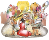Cartoon: Hitzewelle (small) by HSB-Cartoon tagged hitzewelle,sommer,sommerwetter,temperatur,heiß,sonne,hitzewallung,wetter,eis,abkühlung,überhitzung,erfrischung,erfrischen,heißwetterlage,hitzeschock,hitzeschlag,klima,sommersonne,kreislaufkollaps,hitzesynkope,austrocknen,wasser,trinken