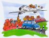 Cartoon: holiday (small) by HSB-Cartoon tagged holiday,ferien,airplane,train,car,travel