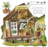 Cartoon: Insektenhotel (small) by HSB-Cartoon tagged insektenhotel,insekten,bienen,umwelt,natur,umweltprojekt,hummel,heuschrecke,naturschutz,umweltschutz