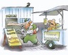 Cartoon: Kleintierschau (small) by HSB-Cartoon tagged tiere,hasen,kanninchen,karnickel,gans,huhn,pute,kleintier,kleintierschau,pommesbude,imbiss,ausstellung,cartoon,karikatur,airbrush