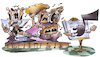 Cartoon: Konzert (small) by HSB-Cartoon tagged musik,musiknote,dirigent,musikere,gesang,sänger,sängerin,musikinstrumente,bühne,lieder,sophran,alt,bass,orchester,musizieren,konzert,auftrittmusiknoten