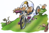 Cartoon: Mountainbike (small) by HSB-Cartoon tagged mountainbike,natur,umwelt,karikatur,mountainbiker,nabu,umweltschützer,ökologier,naturschutz,umweltschutz,fahrrad,fahrradfahrer,bund,greenpeace