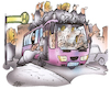 Cartoon: ÖPNV (small) by HSB-Cartoon tagged buslinie,busfahren,öpnv,öffentlicher,personen,nahverkehr,busdienst,busgesellschaft,bushaltestelle,passanten,busgast,omnibus,fahrgast,fahrschein,fahrverhalten,verkehr