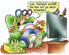 Cartoon: Olympia TV (small) by HSB-Cartoon tagged olympai,games,sport,sports,tv,fernseher,glotze,television,london,airbrush