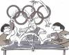 Cartoon: Olympiaboykott (small) by HSB-Cartoon tagged olympia boykott china tibet tischtennis 
