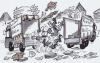 Cartoon: Papierkrieg (small) by HSB-Cartoon tagged papier,unternehmen,industrie,industriezweig,lkw