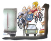 Cartoon: Radwege (small) by HSB-Cartoon tagged radweg,radfahrer,radler,biker,fahrrad,fahrradweg,fahrradfahrer,strasse,verkehr,verkehrsituation,schwerverkehr,schwerlastverkehr,verkehrsplanung,karikatur,auto,autoverkehr,innenstadt,stadtverkehr