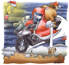 santa claus bike