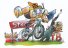 Cartoon: Triathlon (small) by HSB-Cartoon tagged triathlon,swimming,running,bicycle,bike,sport,run,swim,laufen,rennen,sportart,triathlet,athlet,sportathlet,sportler,sportsmen,fahrrad,mehrkampf,airbrush