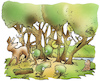 Cartoon: Waldpflege (small) by HSB-Cartoon tagged wald,bäume,wäldchen,hain,buscch,gehölz,karikatur,waldpflege,wildhege,verbiss,baumschutz,natur,umwelt,urwalb,baumpflege,ökosystem,naturbelassen,waldfläche,baumbestand,klima,pflanzen,flora