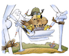 Cartoon: Windradstopp (small) by HSB-Cartoon tagged wespenbussard,windrad,windpark,bürgerwindpark,raubvogel,artenschutz,fiegen,vogelschutz,windenergie,karikatur