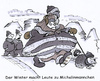 Cartoon: Winter 2012 (small) by HSB-Cartoon tagged winter,kälte,frost,mantel,eis,minusgrad,schnee,ice,cold,cartoon,karikatur