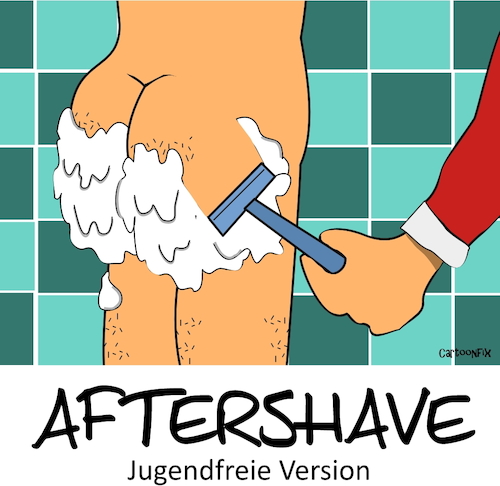 Cartoon: Aftershave (medium) by Cartoonfix tagged aftershave