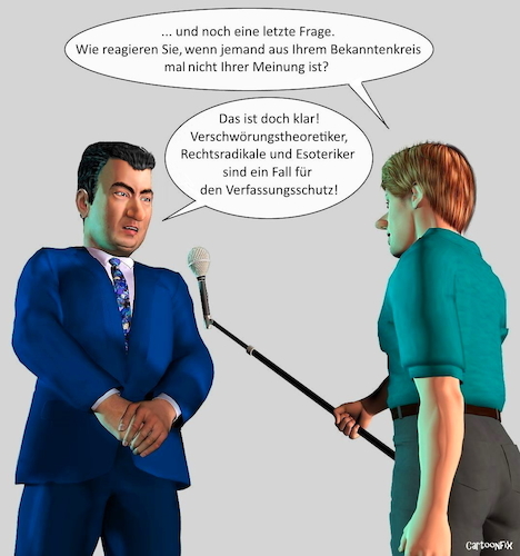 Cartoon: Das Interview (medium) by Cartoonfix tagged das,interview
