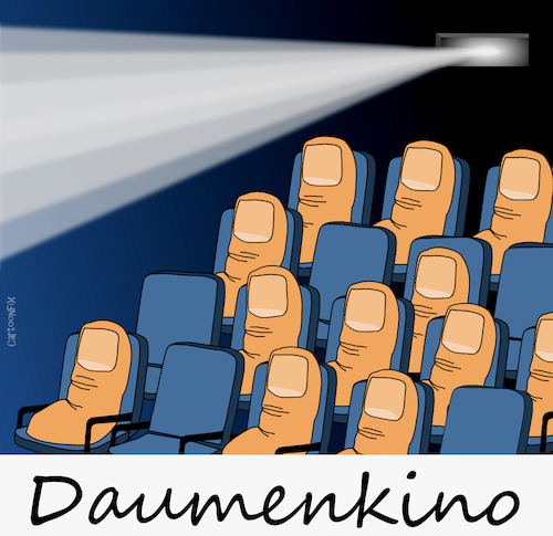 Cartoon: Daumenkino (medium) by Cartoonfix tagged daumenkino