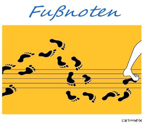 Cartoon: Fußnoten (medium) by Cartoonfix tagged fußnoten