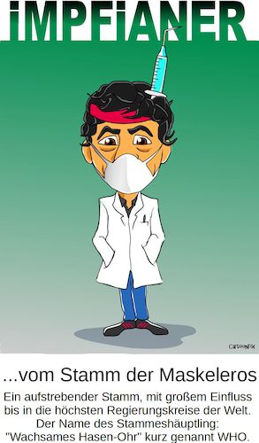 Cartoon: Impfianer (medium) by Cartoonfix tagged impfianer,drosten,who,impfen,corona