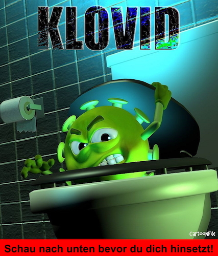 Cartoon: KLOVID (medium) by Cartoonfix tagged klovid,covid,corona