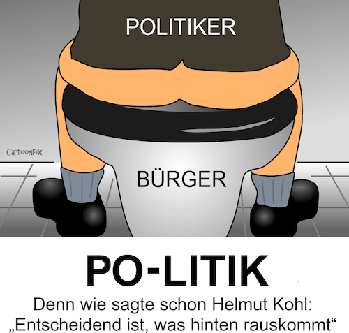 Cartoon: Po-Litik (medium) by Cartoonfix tagged po,litik