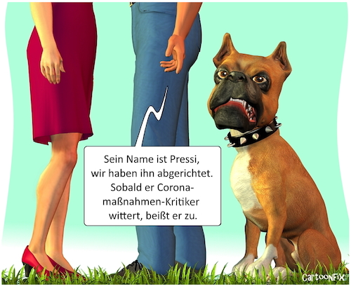 Cartoon: Pressi... (medium) by Cartoonfix tagged presse,journalismus,zeitung,tv
