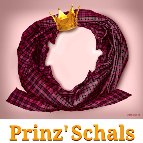 Cartoon: Prinz Schals (medium) by Cartoonfix tagged prinz,charles,wortspiel