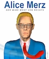 Cartoon: Alice Merz (small) by Cartoonfix tagged alice,weidel,friedrich,merz,asylpolitik,änderung,abstimmung