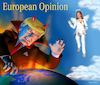 Cartoon: European Opinion (small) by Cartoonfix tagged trump,harris,european,opinion,angel,devil