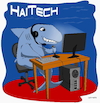 Cartoon: Haitech (small) by Cartoonfix tagged haitech,hightech,wortspiel