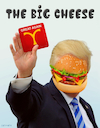 Cartoon: The Big Cheese (small) by Cartoonfix tagged trump,mc,donalds,harris,laecheln,wahlen,usa,2024