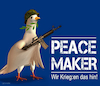 Cartoon: Peacemaker (small) by Cartoonfix tagged peacemaker,neue,friedenstaube,maskottchen,der,grüne,russland,ukraine,krieg