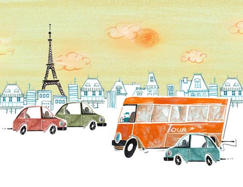 Cartoon: Travel bus (medium) by agataraczynska tagged raczynska,agata