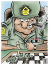 Cartoon: no pasaran (small) by Wadalupe tagged ajedrez militar sargento tablero juego estrategia tactica tanques