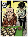 Cartoon: smoked in your eyes mr bogart (small) by Wadalupe tagged smoke,bogart,chess,tourney,law,tax,money,health,fine