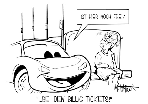 ...bei den billig Tickets