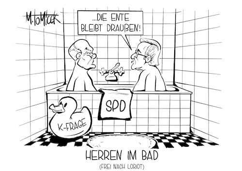 Herren im Bad