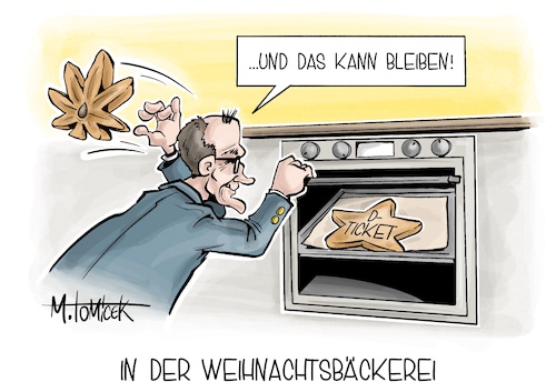 Cartoon: In der Weihnachtsbäckerei (medium) by Mirco Tomicek tagged deutschlandticket,ticket,dticket,bahn,öpnv,finanzierung,2025,union,friedrich,merz,cannabis,cannabislegalisierung,legalisierung,legal,streit,bundestag,thc,freigabe,prüfung,prüfen,verbeieten,aus,weihnachtsbäckerei,cartoon,karikatur,pressekarikatur,mirco,tomicek,deutschlandticket,ticket,dticket,bahn,öpnv,finanzierung,2025,union,friedrich,merz,cannabis,cannabislegalisierung,legalisierung,legal,streit,bundestag,thc,freigabe,prüfung,prüfen,verbeieten,aus,weihnachtsbäckerei,cartoon,karikatur,pressekarikatur,mirco,tomicek