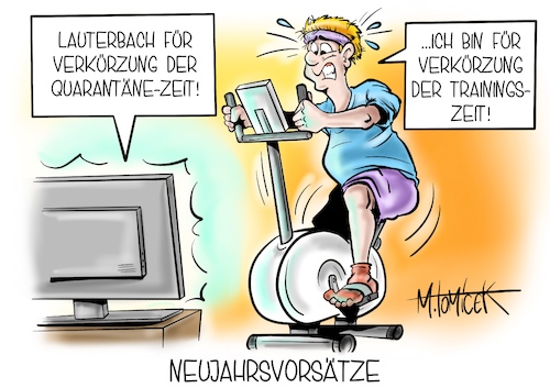 Cartoon: Neujahrsvorsätze (medium) by Mirco Tomicek tagged omikron,verbreitung,rasant,infektionszahlen,izidenz,inzidenzwert,infektion,arbeitskräfte,infrastruktur,länder,verkürzung,quarantäne,zeit,zeiten,karl,lauterbach,gesundheitsminister,neujahr,neujahrsvorsätze,gute,vorsätze,cartoon,karikatur,pressekarikatur,mirco,tomicek,omikron,verbreitung,rasant,infektionszahlen,izidenz,inzidenzwert,infektion,arbeitskräfte,infrastruktur,länder,verkürzung,quarantäne,zeit,zeiten,karl,lauterbach,gesundheitsminister,neujahr,neujahrsvorsätze,gute,vorsätze,cartoon,karikatur,pressekarikatur,mirco,tomicek