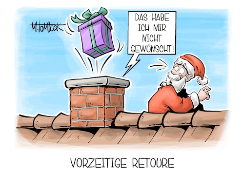 Cartoon: Vorzeitige Retoure (medium) by Mirco Tomicek tagged weihnachten,geschenk,geschenke,weihnachtsgeschenk,weihnachtsgeschenke,umtausche,umtausch,retoure,pakete,handel,zurückschicken,weihnachtsmann,karikatur,cartoon,pressekarikatur,mirco,tomicek,weihnachten,geschenk,geschenke,weihnachtsgeschenk,weihnachtsgeschenke,umtausche,umtausch,retoure,pakete,handel,zurückschicken,weihnachtsmann,karikatur,cartoon,pressekarikatur,mirco,tomicek
