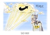 Cartoon: Bad-Man (small) by Mirco Tomicek tagged bundestag,generaldebatte,debatte,friedrich,merz,cdu,afd,alice,weidel,landtagswahl,wahlen,wahl,wähler,sachsen,anhalt,kritik,batman,karikatur,cartoon,pressekarikatur,mirco,tomicek