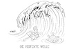 Cartoon: Die perfekte Welle (small) by Mirco Tomicek tagged corona,demo,demonstration,demonstranten,großdemonstration,protest,proteste,berlin,leugnern,covid19,welle,kritik,empöhrung,versammlung,verstöße,versammlungsfreiheit,infektion,bundesweit,einschränkung,karikatur,cartoon,mirco,tomicek