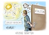 Cartoon: Hitzige Debatten (small) by Mirco Tomicek tagged warmes,wetter,hitzig,hitze,wetterlage,heiß,sommer,sommerwetter,debatten,koalition,regierung,merz,reformen,gesundheit,gesundheitsreform,reform,karikatur,cartoon,pressekarikatur,mirco,tomicek