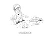 Cartoon: Philipp Amthor Lobbyismus (small) by Mirco Tomicek tagged philipp,amthor,cdu,lobbyismus,ai,augustus,intelligence,geld,karikatur,cartoon,mirco,tomicek,bundestag,politiker