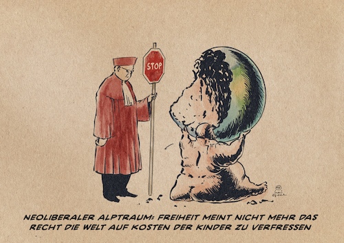 Cartoon: Freiheit 2.0 (medium) by Guido Kuehn tagged bvg,bundesverfassungsgericht,klimaklage,bvg,bundesverfassungsgericht,klimaklage