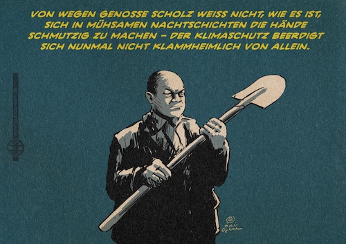 Cartoon: Genosse Jurist Olaf Scholz (medium) by Guido Kuehn tagged klimaschutz,olaf,scholz,nord,stream,klimaschutz,olaf,scholz,nord,stream