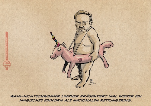 Cartoon: Lindners Einhorn (medium) by Guido Kuehn tagged lindner,fdp,covid,corona,lindner,fdp,covid,corona