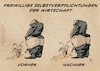 Cartoon: Langzeitstudien (small) by Guido Kuehn tagged wirtschaft,politik,klöckner